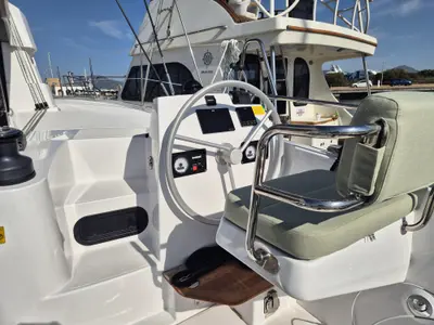 Comfort, a Bali Bali Catsmart catamaran at Olbia, Italy