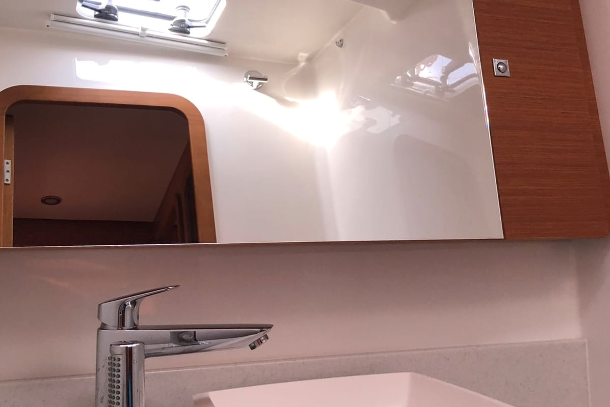 Head on Silente, a Dufour 56 Exclusive sailboat at Olbia, Italy