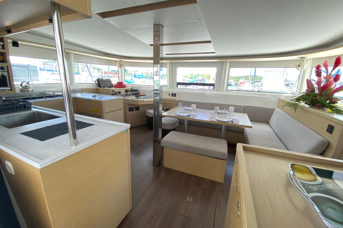 Galley of Dare 1, a Lagoon 46 catamaran at Alameda, United States