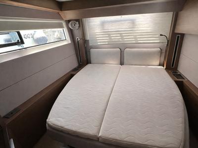 Cabin on Titti, a Lagoon 50 catamaran at Nettuno, Italy