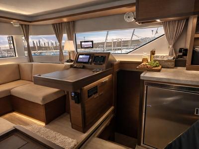 Salon of Titti, a Lagoon 50 catamaran at Nettuno, Italy
