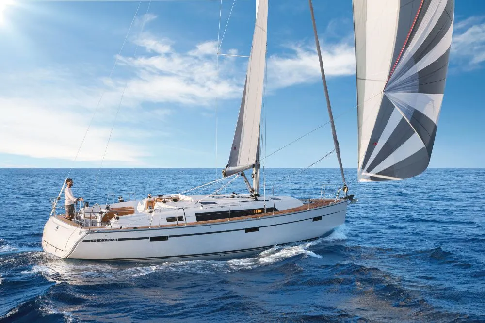 Marea, a Bavaria Cruiser 41 sailboat at Municipal Unit of Lefkada, Greece
