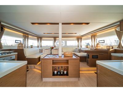 Salon of Spiros (ONLY SKIPPERED), a Lagoon 50 catamaran at Athens, Greece