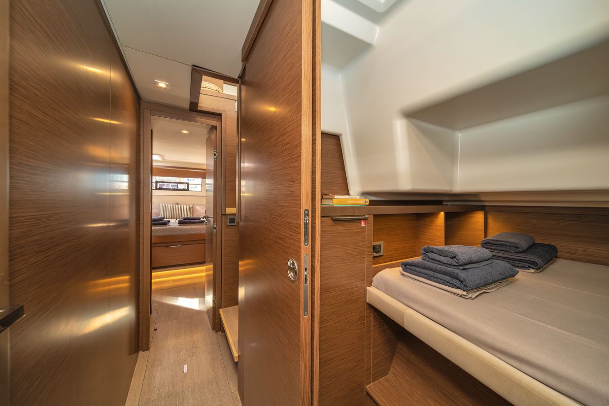 Cabin on Spiros (ONLY SKIPPERED), a Lagoon 50 catamaran at Athens, Greece
