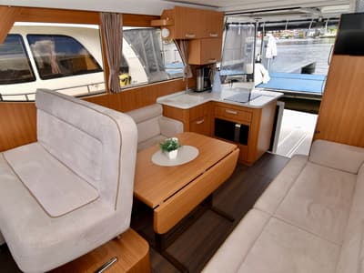 Salon of Kragero, a Greenline 33 yacht at Porsgrunn, Norway