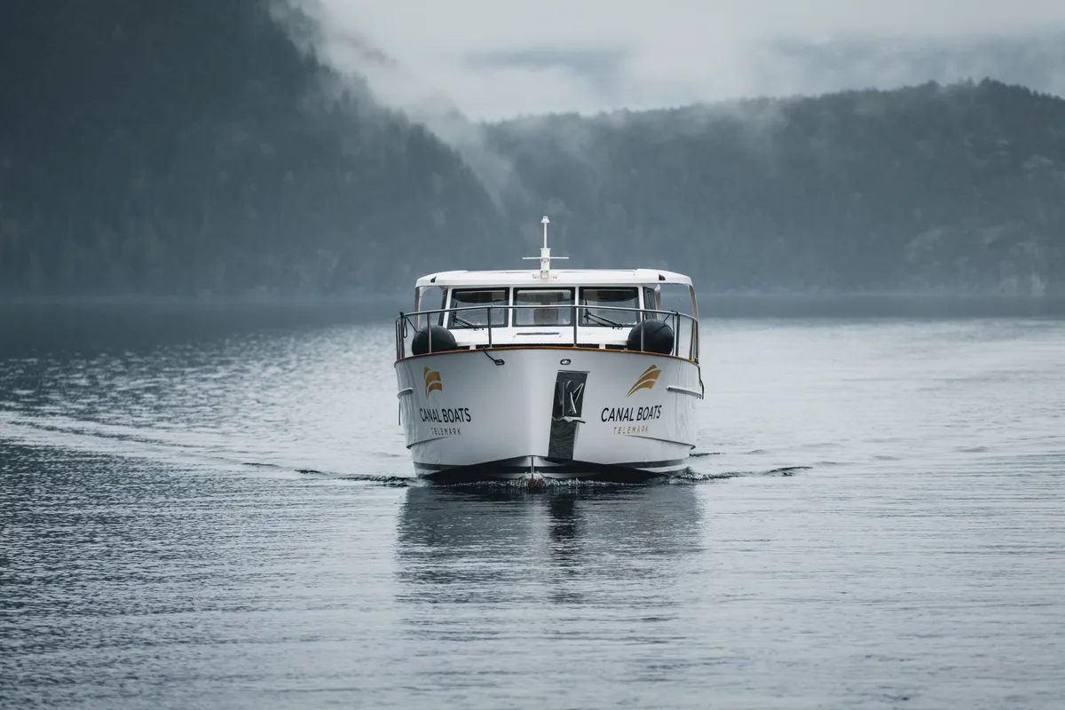 Exterior view of Kragero, a Greenline 33 yacht at Porsgrunn, Norway