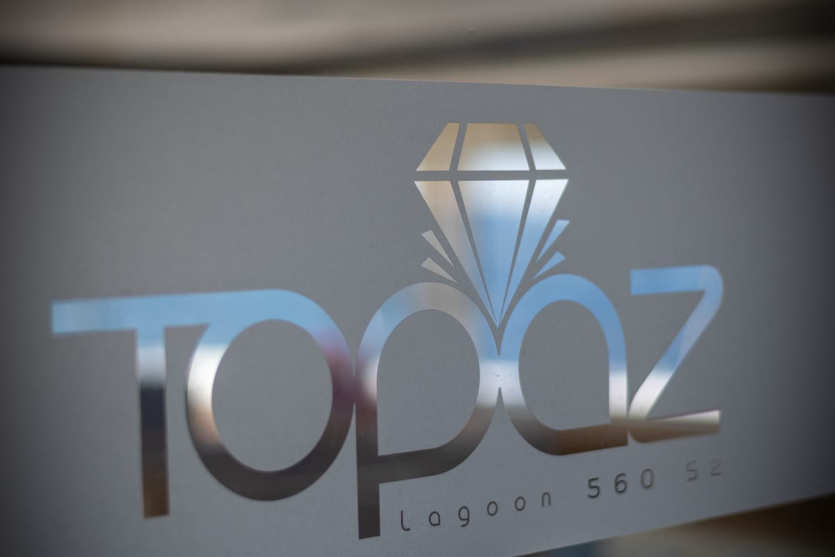 Topaz, a Lagoon 560 catamaran at Split, Croatia