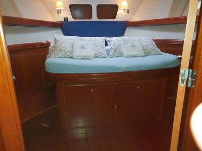 Cabin on Skitnica, a Beneteau Swift Trawler 42 yacht at Zadar, Croatia