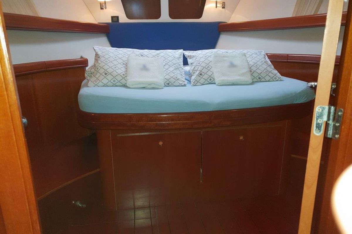 Cabin on Skitnica, a Beneteau Swift Trawler 42 yacht at Zadar, Croatia