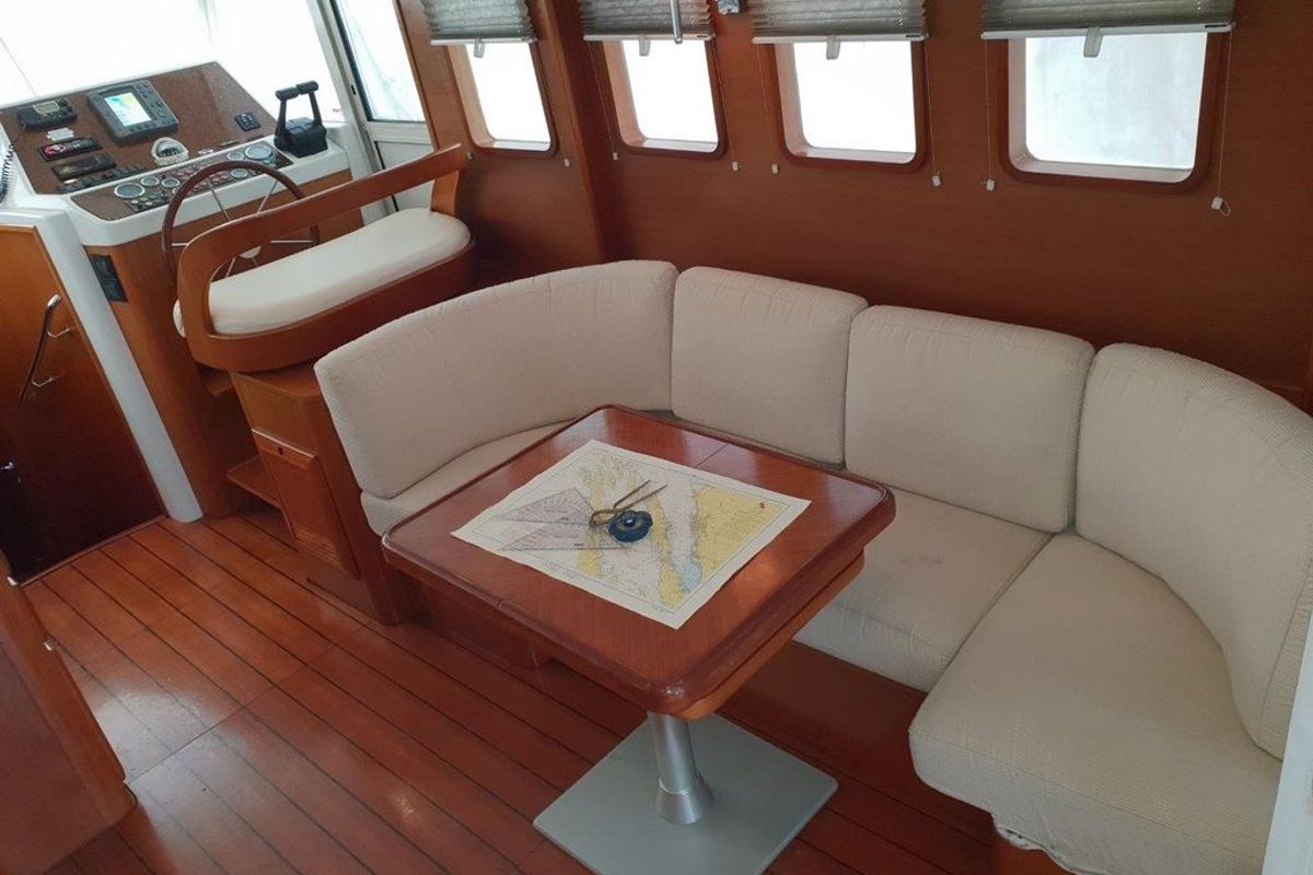 Salon of Skitnica, a Beneteau Swift Trawler 42 yacht at Zadar, Croatia