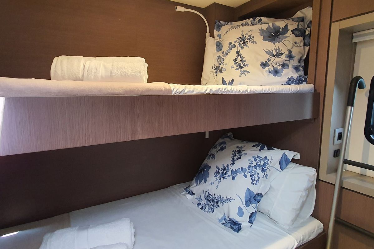 Cabin on AMAZIGH, a Bali 4.6 catamaran at Sitges, Spain