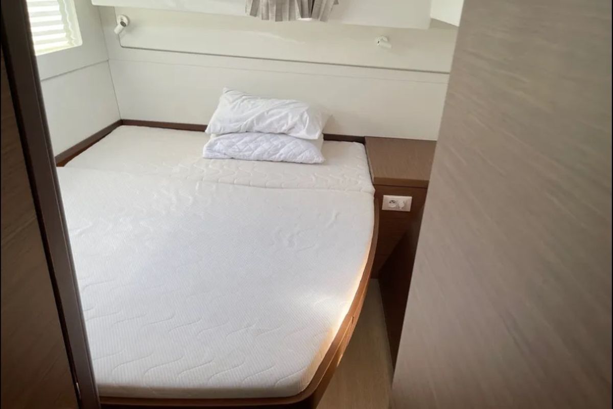 Cabin on BONOBO, a Lagoon 40 catamaran at Municipal Unit of Lefkada, Greece