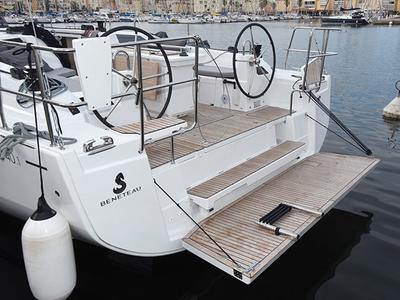 Cockpit of Madelon, a Beneteau Oceanis 40.1 sailboat at Alameda, United States
