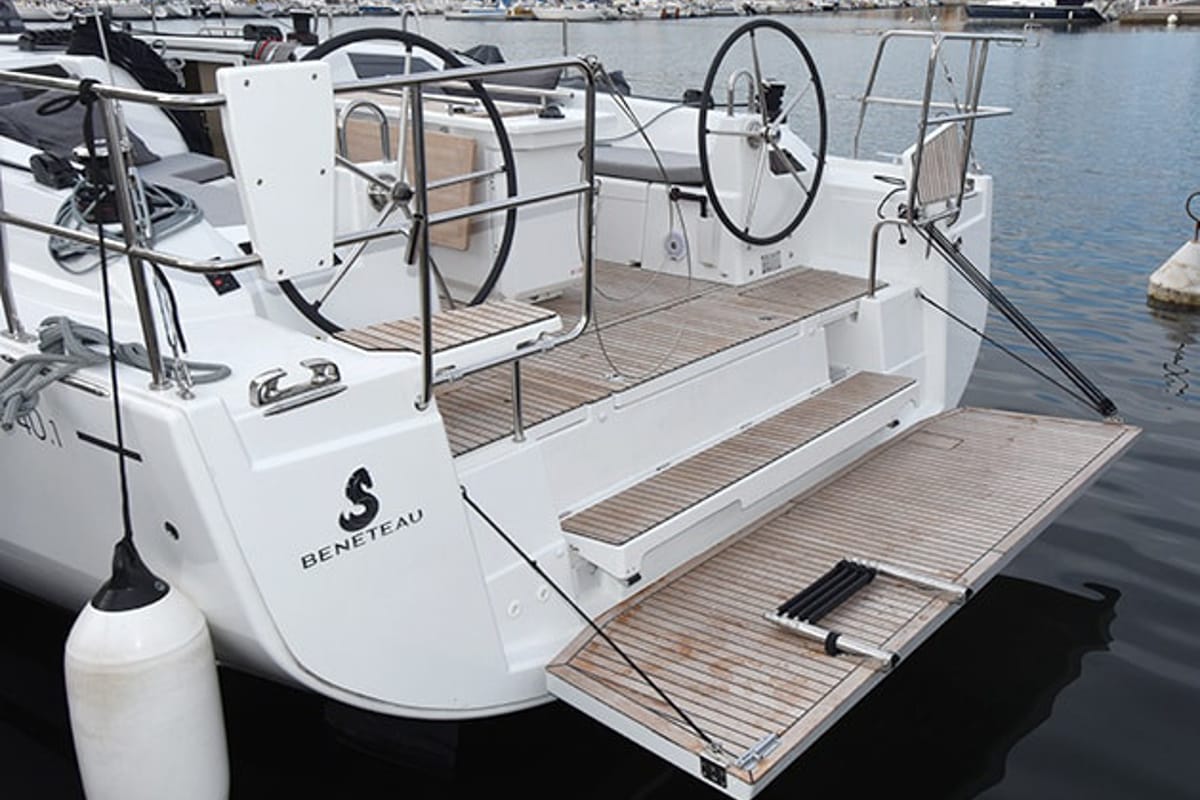 Cockpit of Madelon, a Beneteau Oceanis 40.1 sailboat at Alameda, United States