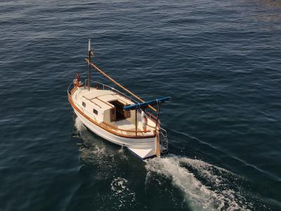 Exterior view of Talla Ferro, a Gulet Motorboat motorboat at Palamós, Spain
