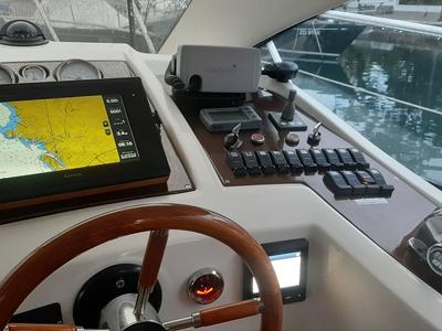 Cockpit of Norah, a Sessa Marine Sessa Dorado 32 motorboat at Zadar, Croatia