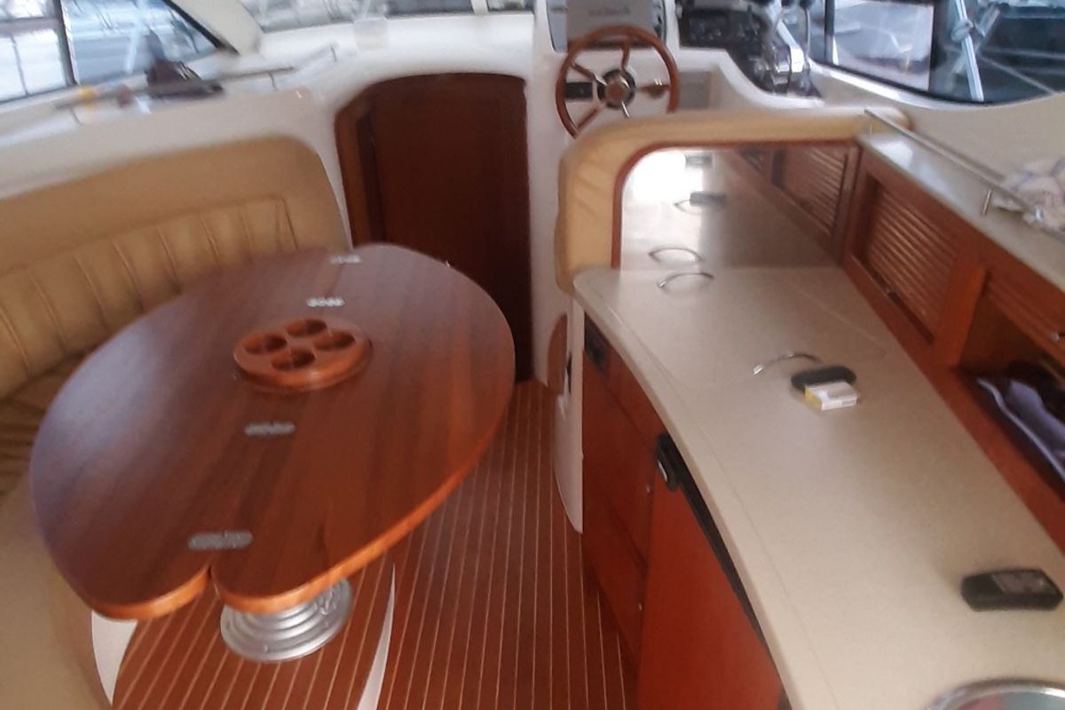 Salon of Norah, a Sessa Marine Sessa Dorado 32 motorboat at Zadar, Croatia