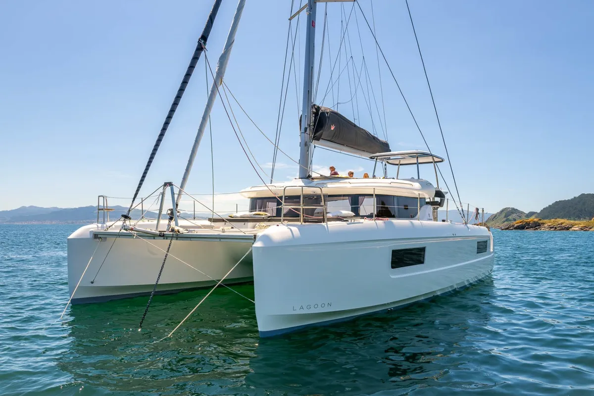 Exterior view of Active.Cruises, a Lagoon 43 catamaran at Seget Donji, Croatia