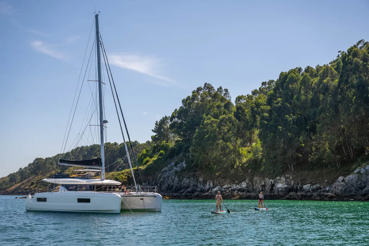 Exterior view of Active.Cruises, a Lagoon 43 catamaran at Seget Donji, Croatia