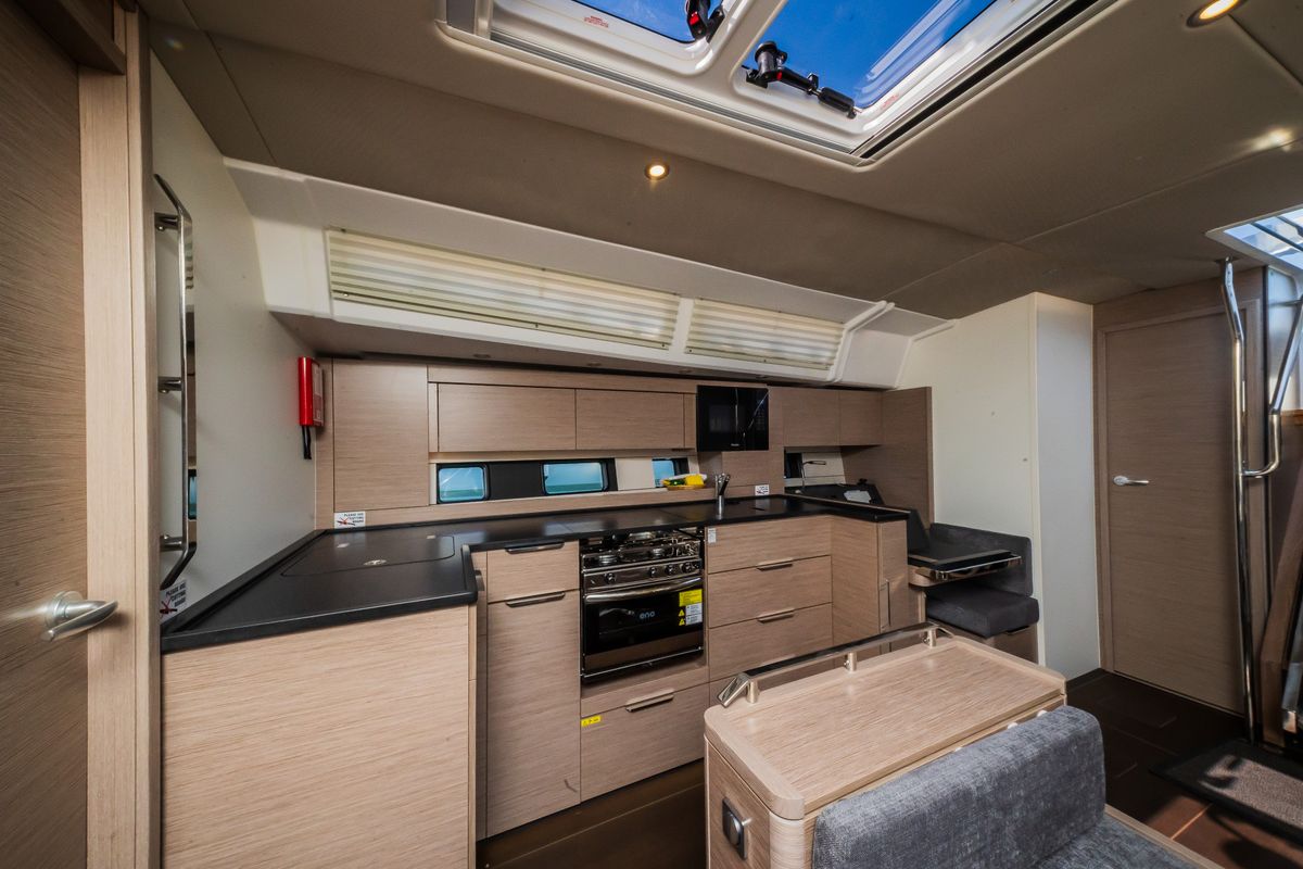 Galley of Pisch, a Hanse Yachts Hanse 460 sailboat at Grad Kaštela, Croatia