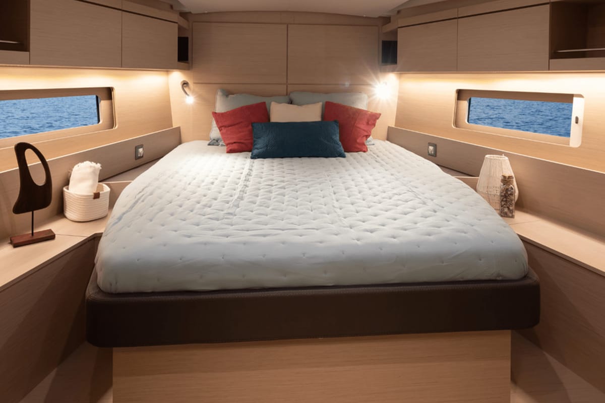 Cabin on Sunsail 46.4 Premium, a Beneteau Oceanis 46.1 sailboat at Općina Marina, Croatia