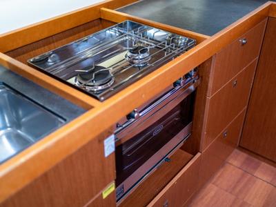 Galley of Nesi 2, a Beneteau Oceanis 45 sailboat at Grad Kaštela, Croatia