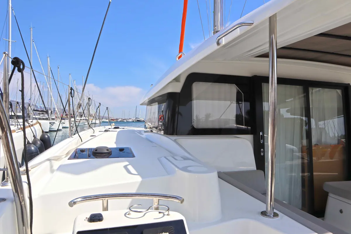 STARFISH, a Excess Excess 11 catamaran at Parikia, Greece
