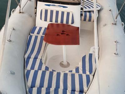 Deck of Medline 2, a Zodiac Medline 2 motorboat at Punat, Croatia