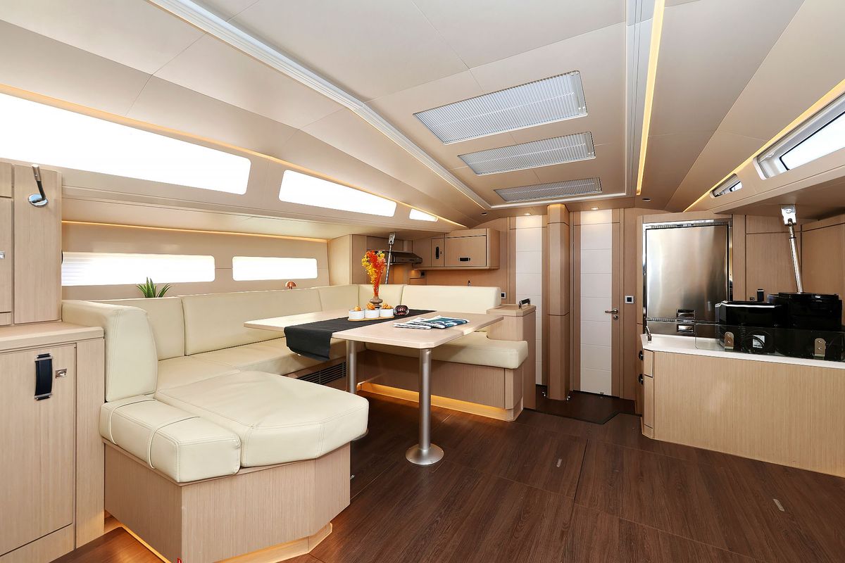 Salon of Friends, a Jeanneau 60 sailboat at Seget Donji, Croatia