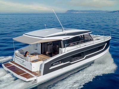 Exterior view of KIKA, a Fountaine Pajot MY4.S catamaran at Lavreotiki Municipal Unit, Greece