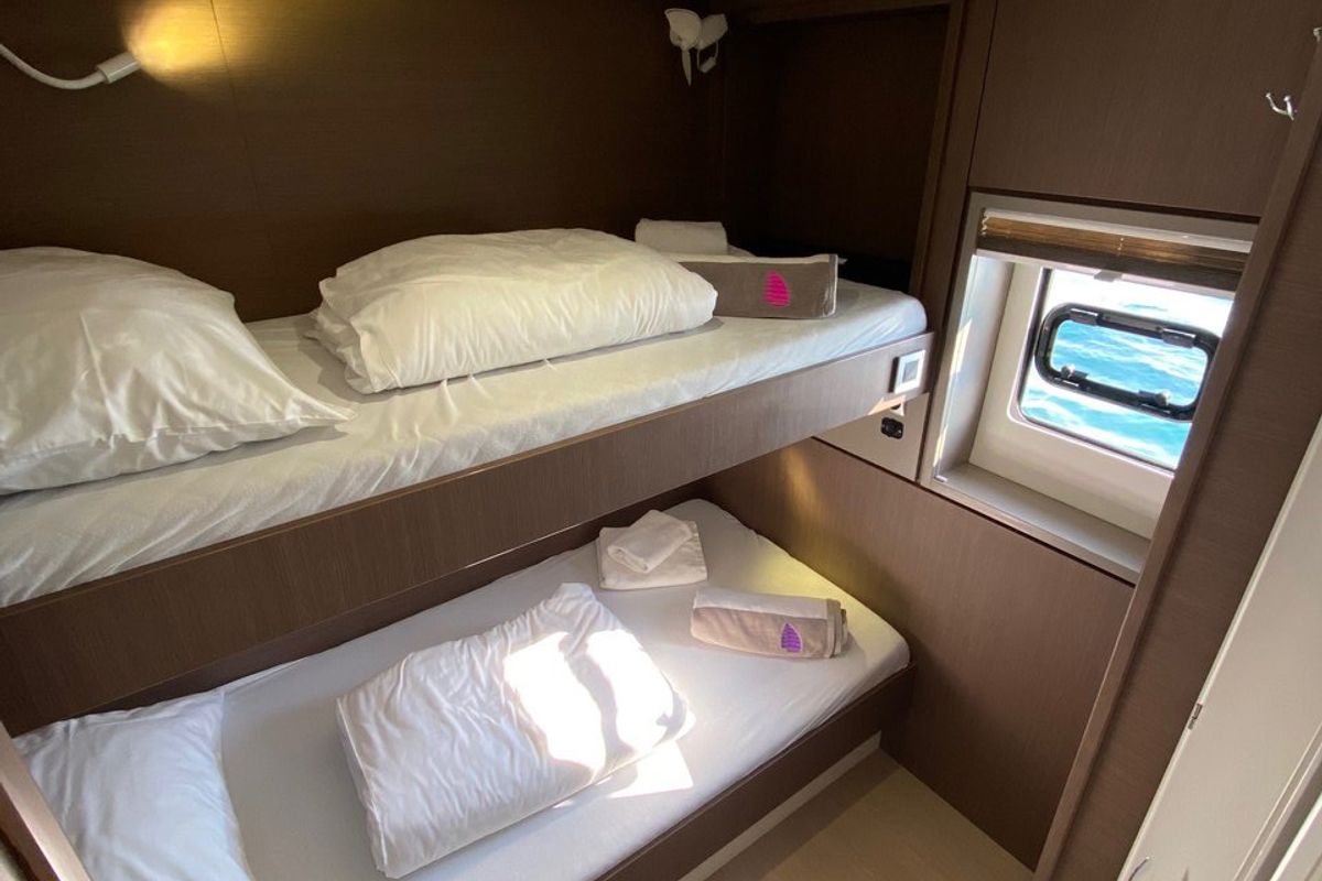 Cabin on Baša, a Bali 4.8 catamaran at Grad Kaštela, Croatia