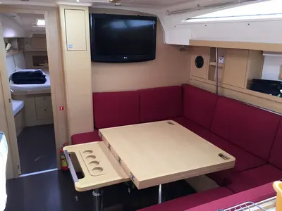 Salon of Carolina - cabin 1, a Elan 450 sailboat at Rodi Garganico, Italy