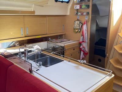 Galley of Carolina - cabin 1, a Elan 450 sailboat at Rodi Garganico, Italy