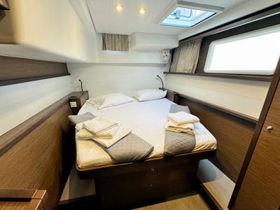Cabin on Saga, a Lagoon 450 Sport catamaran at Municipal Unit of Lefkada, Greece