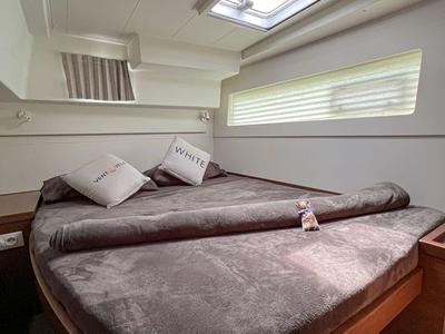Cabin on WHITE, a Lagoon 40 catamaran at Salerno, Italy