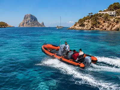 Highfielf Patrol 530, a Motorboat Motorboat motorboat at Santa Eulària des Riu, Spain