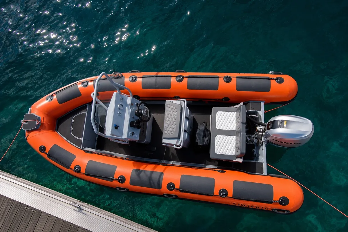 Highfielf Patrol 530, a Motorboat Motorboat motorboat at Santa Eulària des Riu, Spain