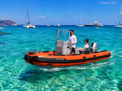 Highfielf Patrol 530, a Motorboat Motorboat motorboat at Santa Eulària des Riu, Spain