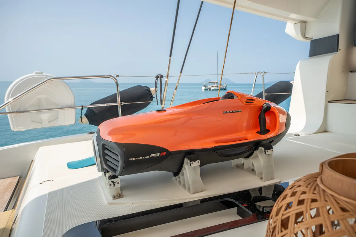 SAILUXE - Strafico, a Lagoon 55 catamaran at Capo d'Orlando, Italy