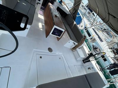 Cockpit of Stressless, a Dufour 470 sailboat at Grad Biograd na Moru, Croatia