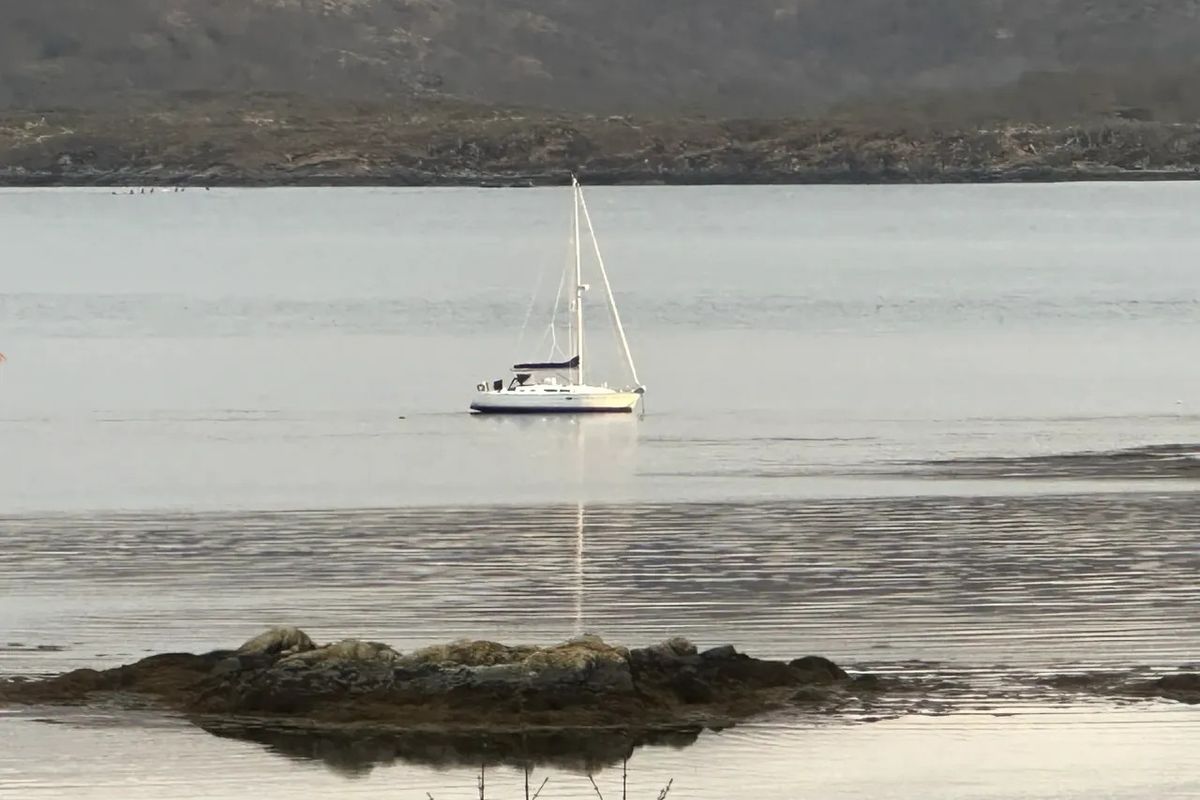 Exterior view of Morpheus, a Jeanneau Sun Odyssey 37 sailboat at Oban, United Kingdom