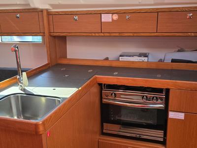 Galley of Maia, a Bavaria Cruiser 37 sailboat at Zadar, Croatia