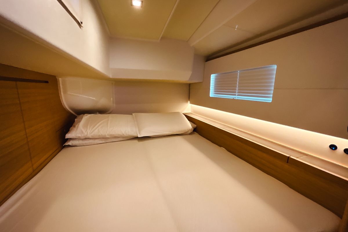 Cabin on Premium, a Solaris Yachts Solaris 50 sailboat at Salerno, Italy