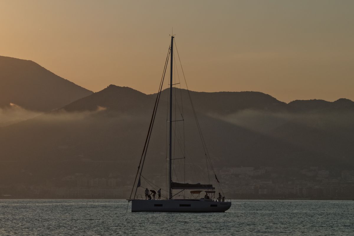 Exterior view of Premium, a Solaris Yachts Solaris 50 sailboat at Salerno, Italy