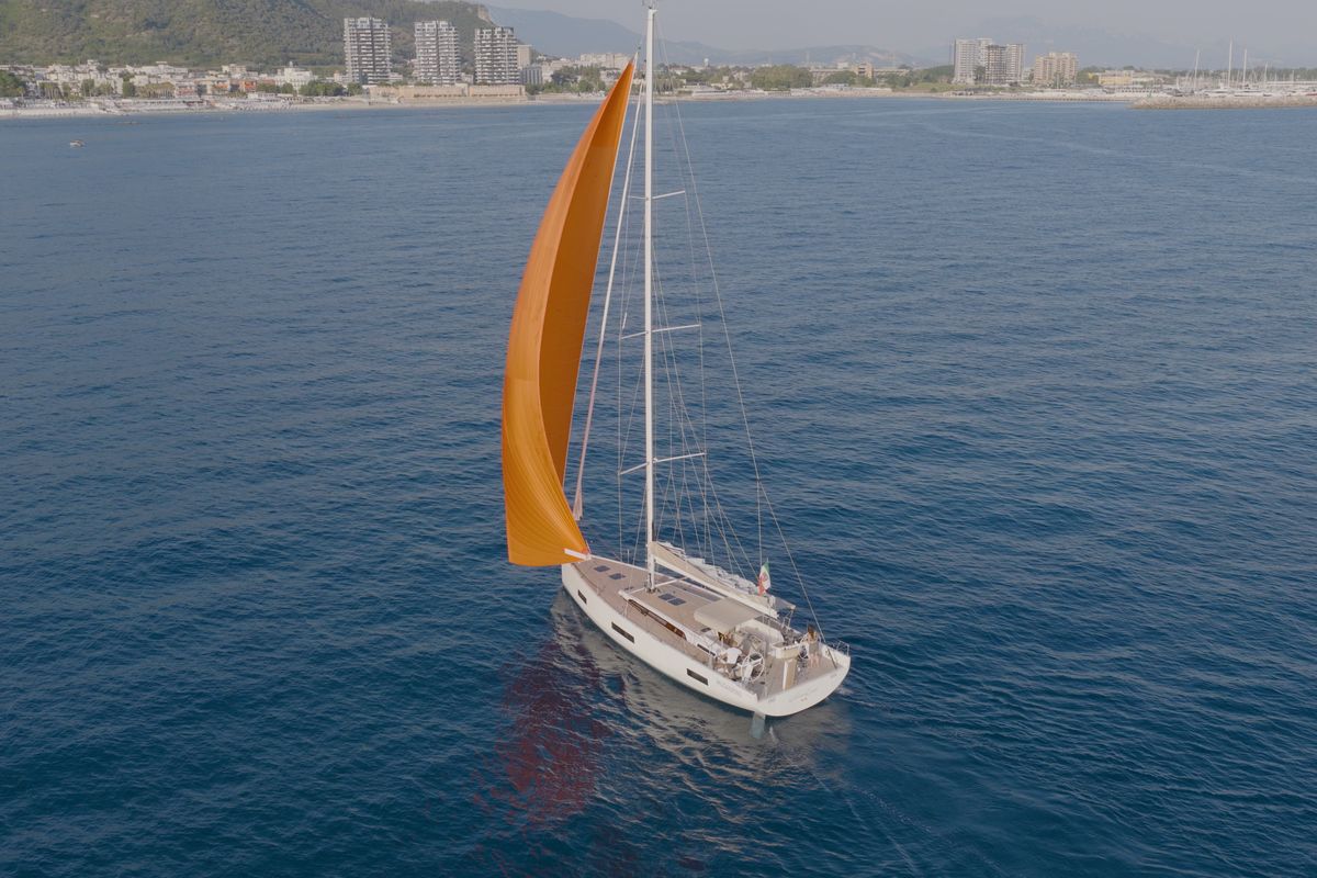 Exterior view of Premium, a Solaris Yachts Solaris 50 sailboat at Salerno, Italy