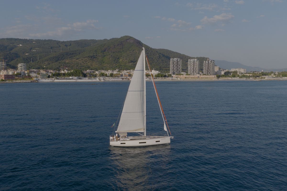 Exterior view of Premium, a Solaris Yachts Solaris 50 sailboat at Salerno, Italy