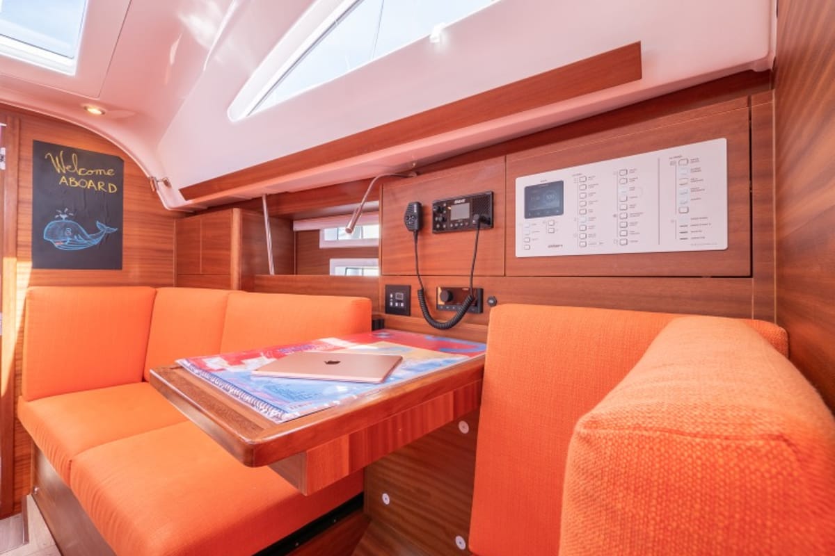 Salon of Funky, a Elan Impression 40.1 sailboat at Split, Croatia