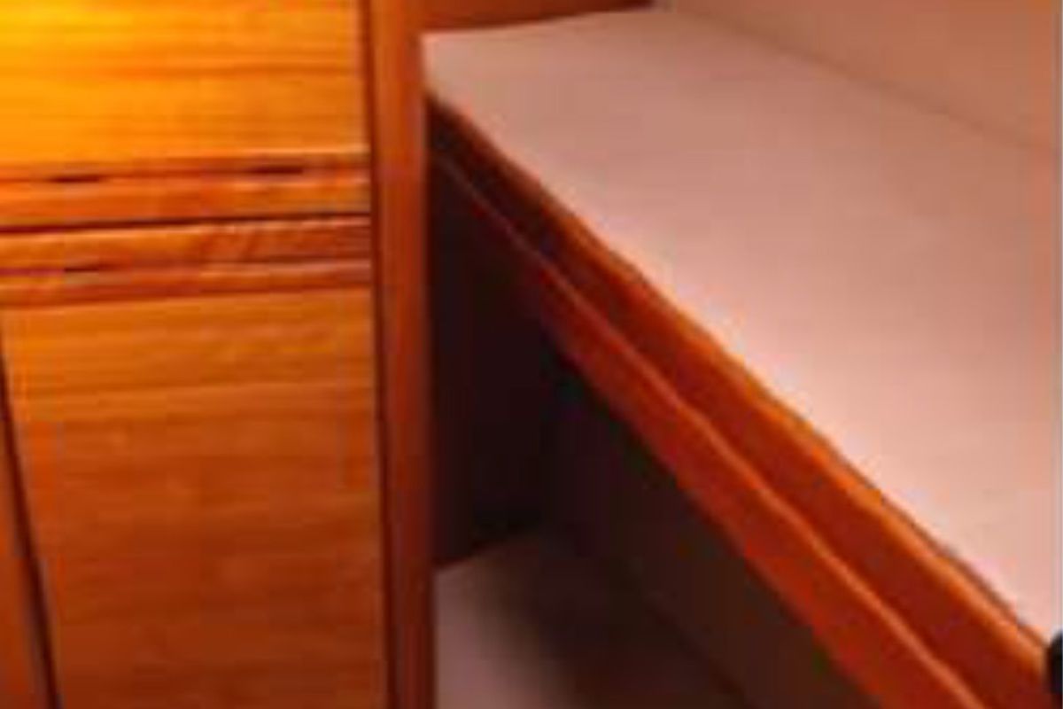 Cabin on JEANNINE, a Bavaria 50 Cruiser sailboat at Kalkara, Malta