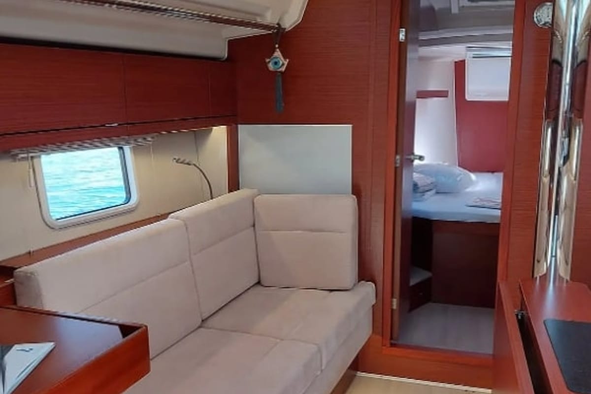 Pasithea, a Hanse Yachts Hanse 418 sailboat at Lavrion - Olympic Marine
