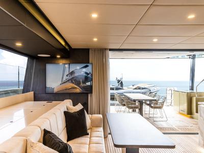 Salon of YGO., a Sunreef Yachts Sunreef 60 catamaran at Palma de Mallorca, Spain